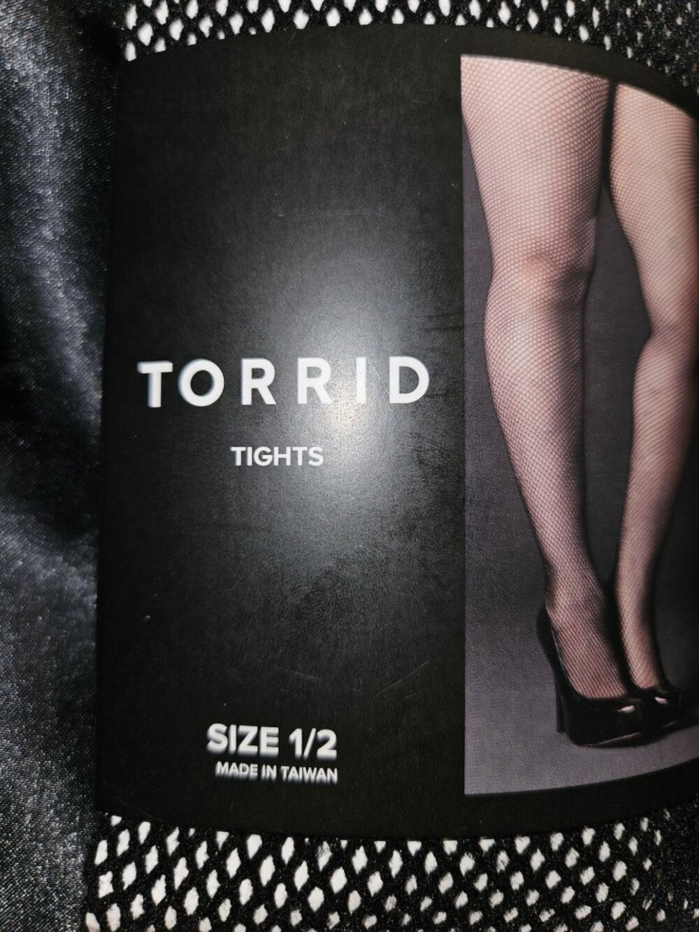Torrid Fish Net Black Basic Deep Black Tights Women Size 1/2 -US 14-20